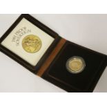 Great Britain, Elizabeth II (1952 -), proof Sovereign, 1981, in capsule, complete with