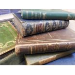 A quantity of antiquarian leather bound books