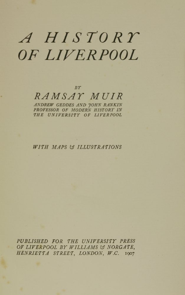 LIVERPOOL:1. MOORE, E: Liverpool in Charles the Second’s Time. Henry Young, 1899, Limited edition of - Image 2 of 6