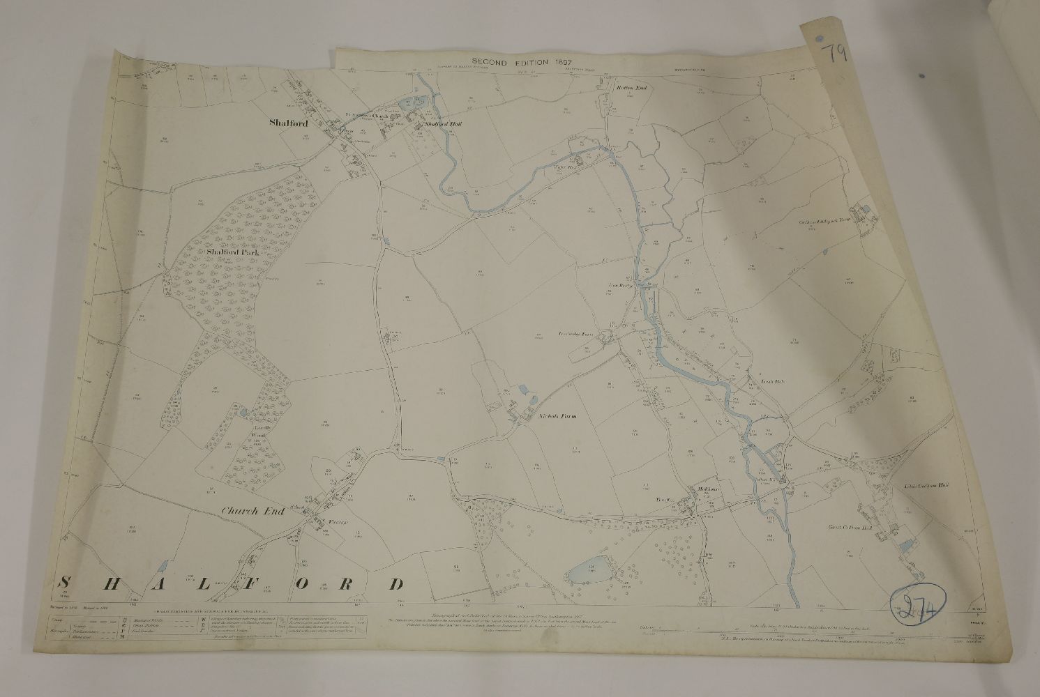 Two large coloured wall maps, PLUS a quantity of Ordinance Survey Maps. (qty.) - Image 3 of 5