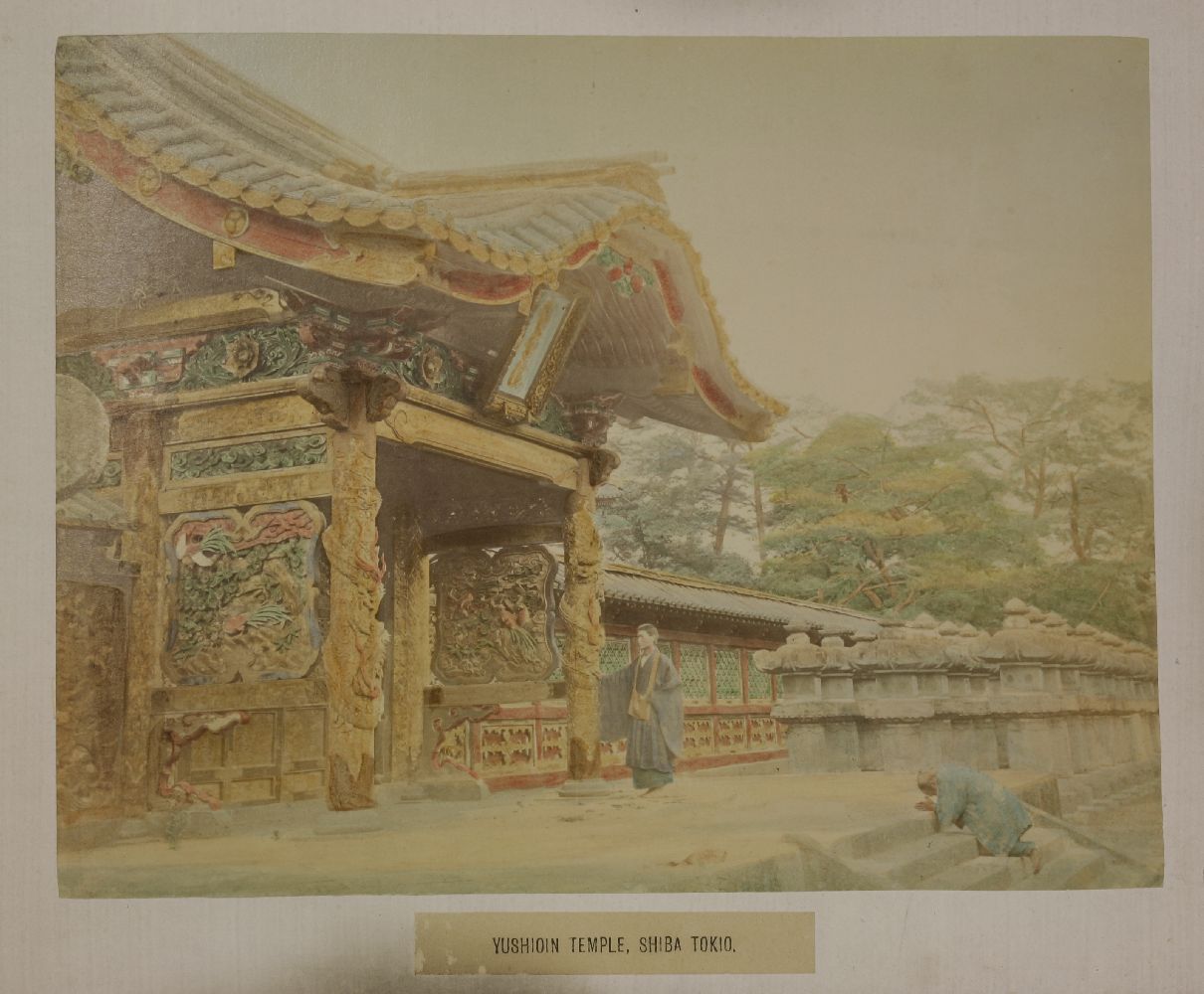 JAPAN: 50 colour photographs of Japan, in the original oblong 4to. lacquered album; VG; Plus 6 loose - Image 2 of 4