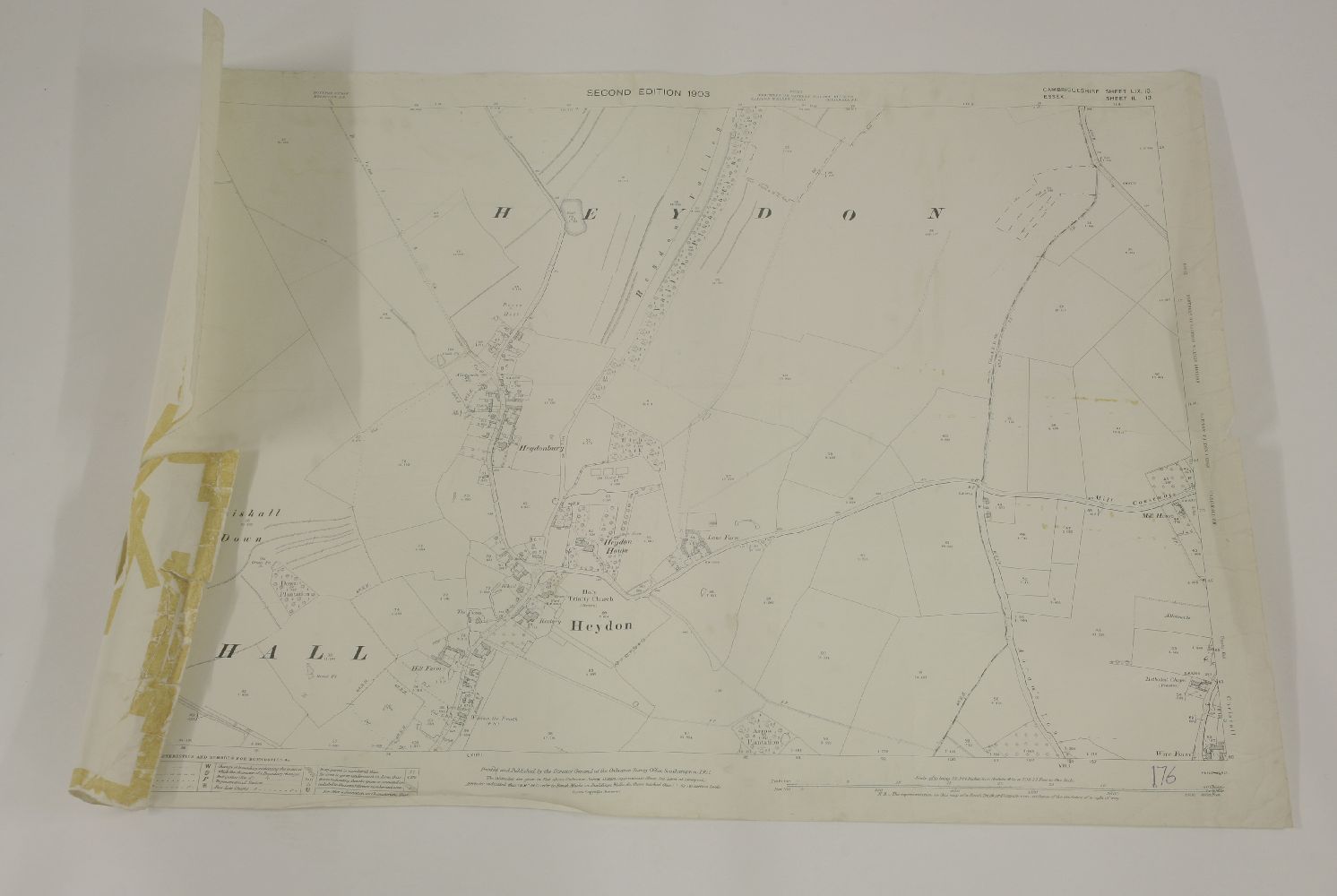 Two large coloured wall maps, PLUS a quantity of Ordinance Survey Maps. (qty.) - Image 4 of 5