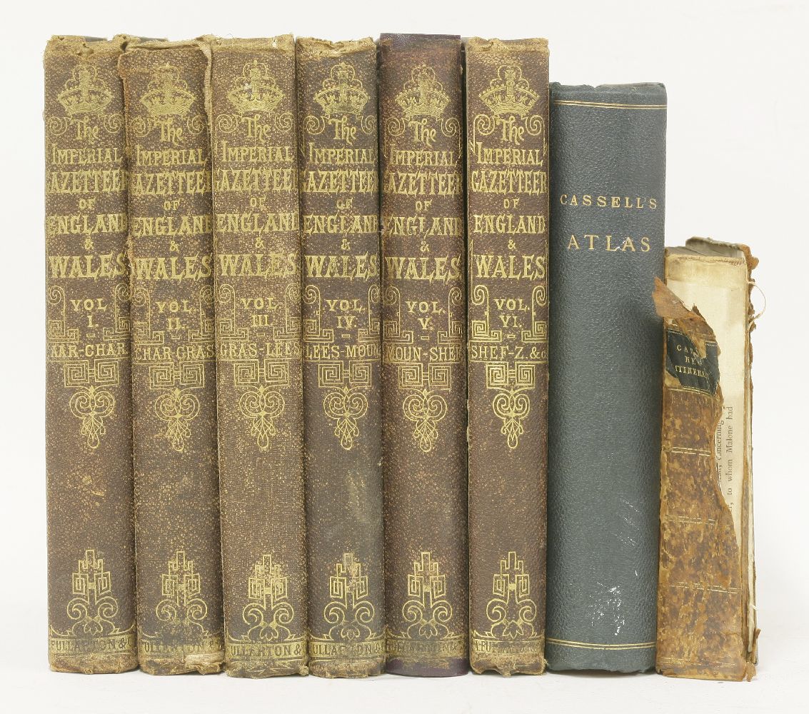 1. Wilson, J M: Imperial Gazetteer of England and Wales, in 6 Divisions. Edinburgh, Fullarton, no