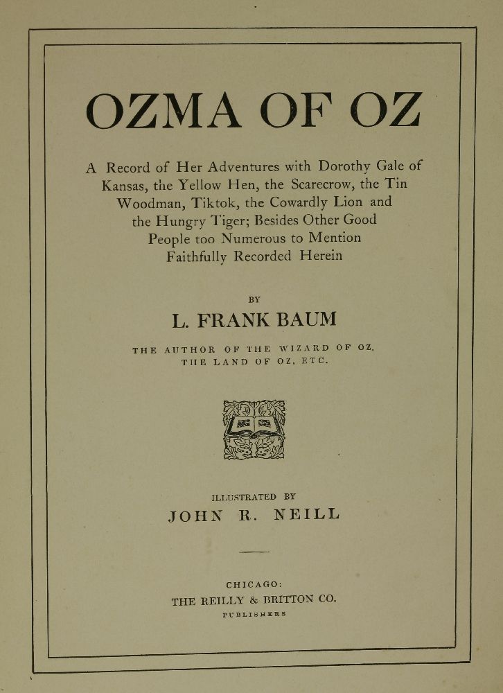 BAUM, L Frank; John R NEILL (ill.):12 WORKS WRITTEN BY L.FRANK BAUM IN THE OZ SERIES; All - Image 6 of 7