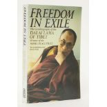 DALAI LAMA: Freedom in Exile. The autobiography of the Dalai Lama. Abacus paperback, 1992; front