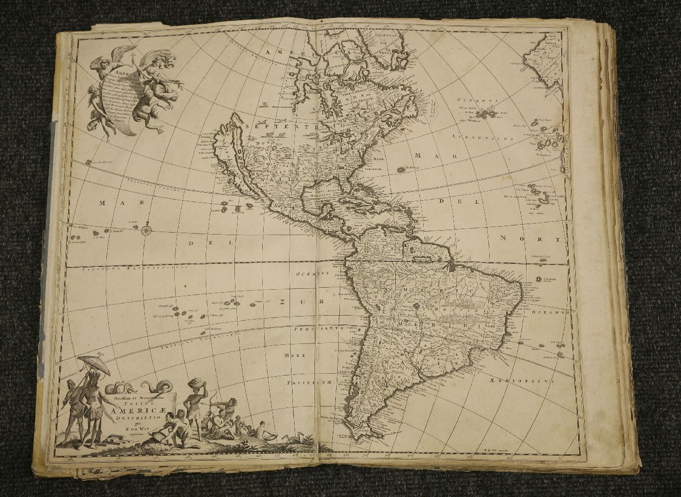 DE WIT, Frederick; Danckerts; & others: Composite Atlas, with 69 Double page Maps (one large - Image 3 of 3