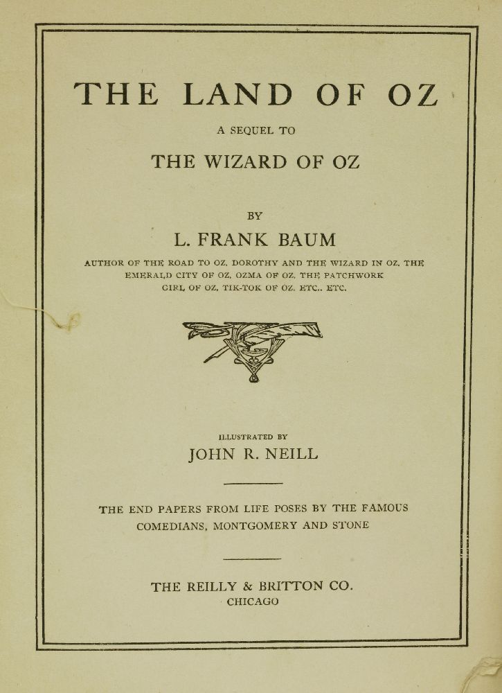 BAUM, L Frank; John R NEILL (ill.):12 WORKS WRITTEN BY L.FRANK BAUM IN THE OZ SERIES; All - Image 7 of 7