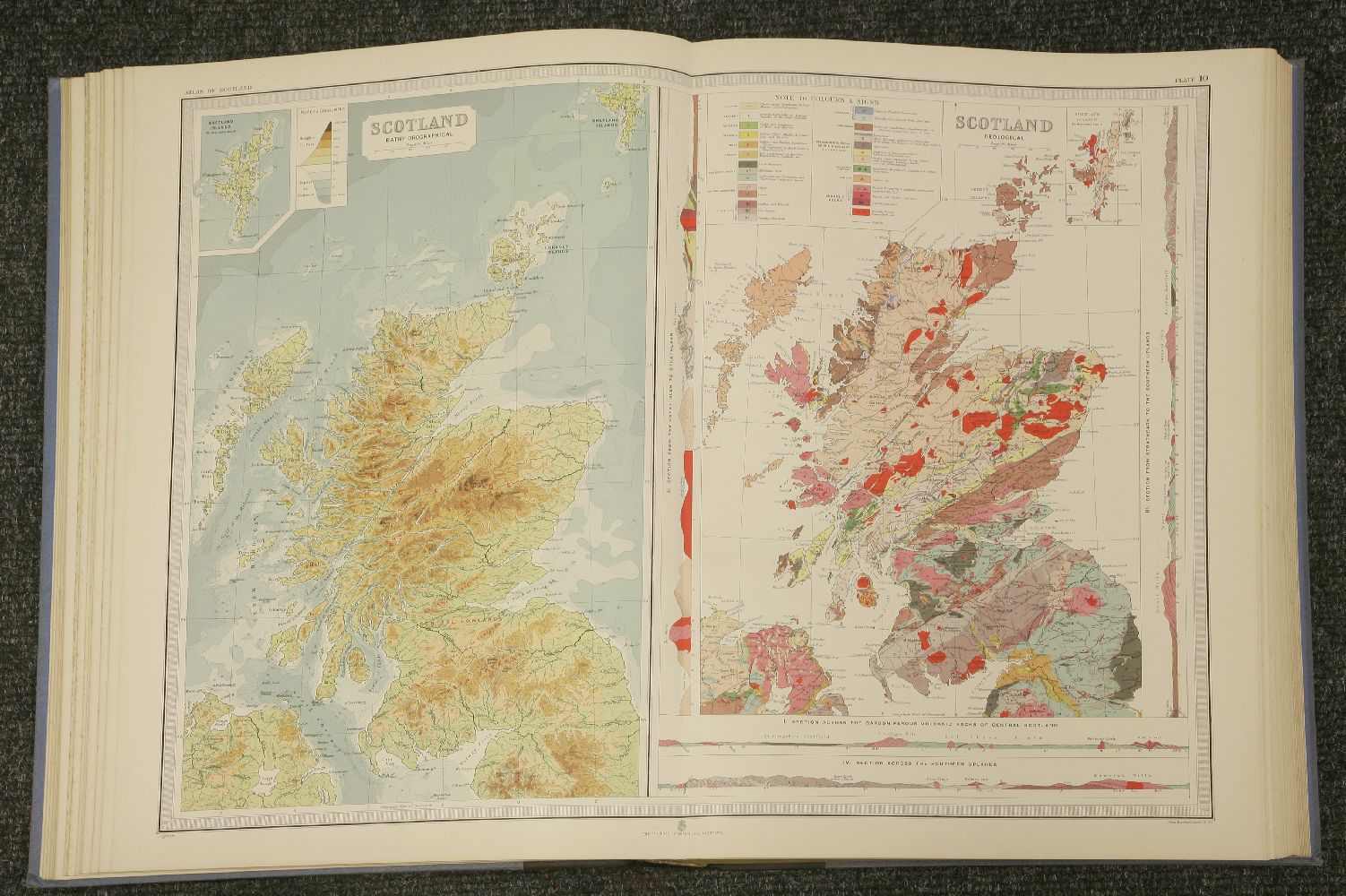 1. Bartholomew, John: The Survey Atlas of Scotland. J.G. Bartholomew, 1912. Folio;2. Bartholomew, - Image 4 of 5