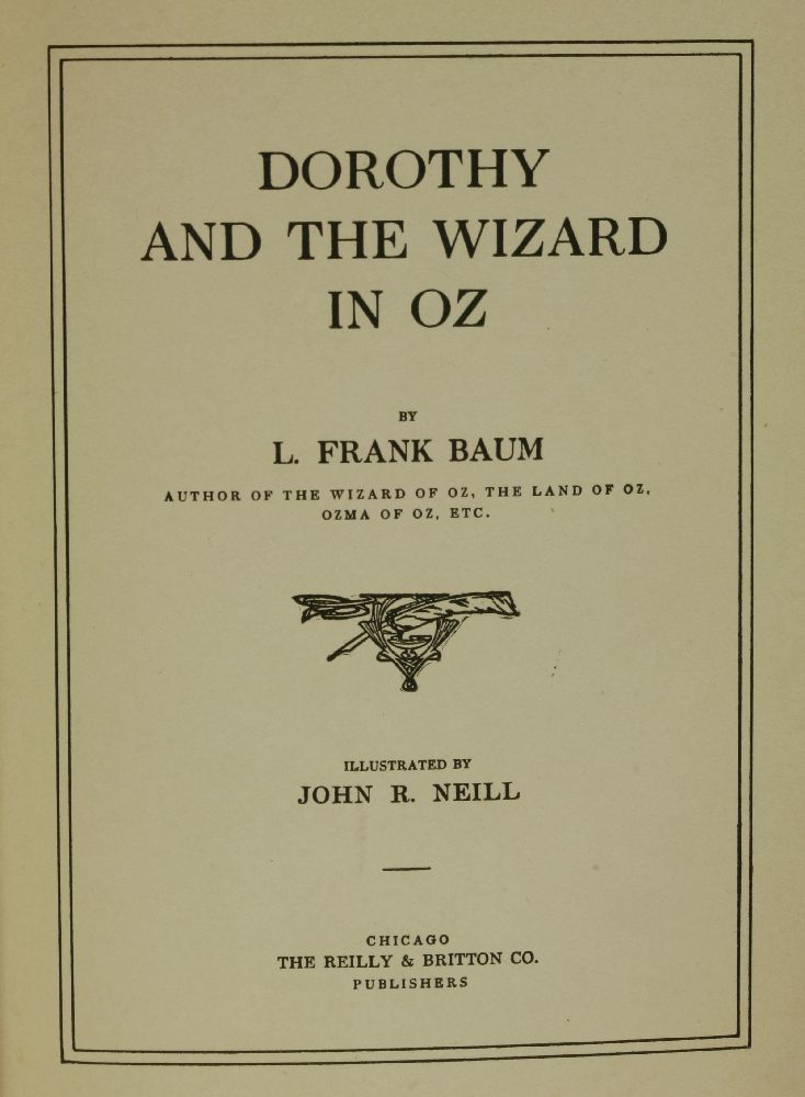 BAUM, L Frank; John R NEILL (ill.):12 WORKS WRITTEN BY L.FRANK BAUM IN THE OZ SERIES; All - Image 5 of 7