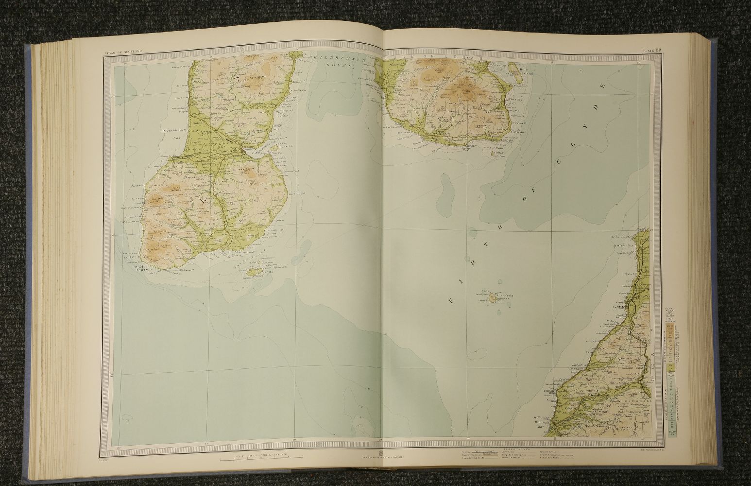 1. Bartholomew, John: The Survey Atlas of Scotland. J.G. Bartholomew, 1912. Folio;2. Bartholomew, - Image 5 of 5