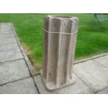 A pair of columns, 62cm high