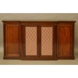 A large mahogany breakfront cabinet, 171cm wide, 42.5cm deep, 93.5cm