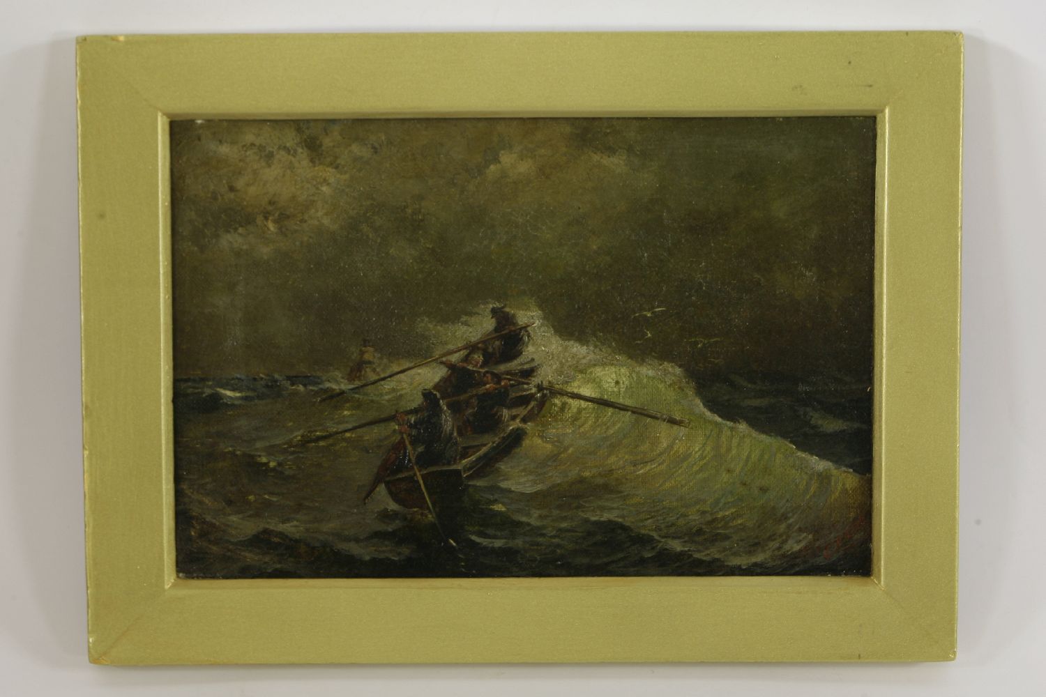 Oil by Charles Eade LIFEBOAT MEN20 X 30cm - Image 2 of 4