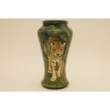 A Moorcroft 'Tiger' pattern vase, 2001, by Sian Leeper, numbered 86/400, second, 26cm