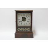 A late 19th century Swiss regulator mantle clock