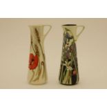 Two Moorcroft jugs, 2005 and 2009, Poppy and Spring Flowers, one second, 18.5cm high