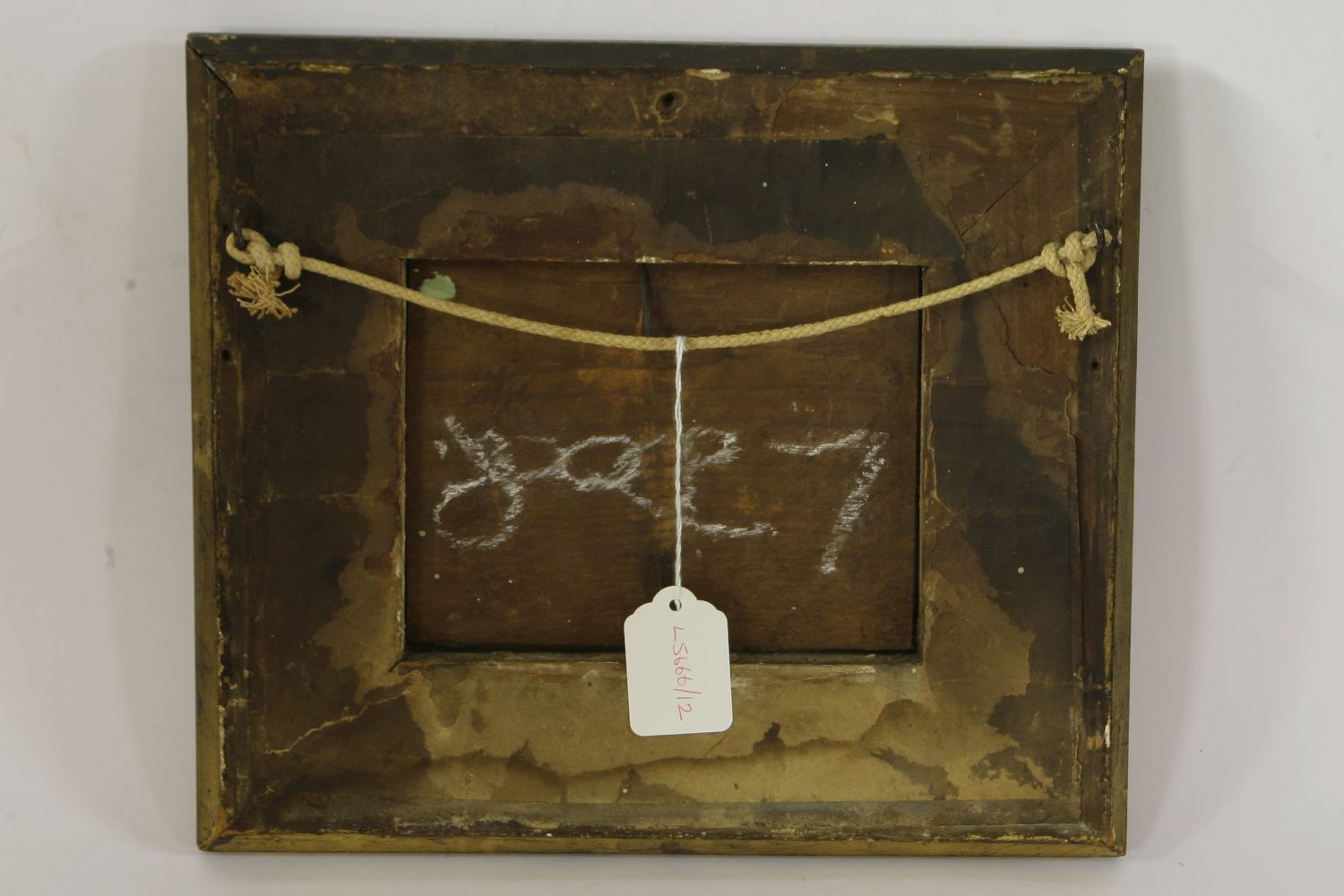 Oil on panel 'DURDLE DOOR' MAN IN BOAT 12 X 16cm - Image 4 of 4
