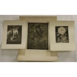 Eastern European SchoolILLUSTRATIONS FOR FAIRY TALESThree unframed etchings