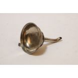 A George III silver wine funnel, 11cm