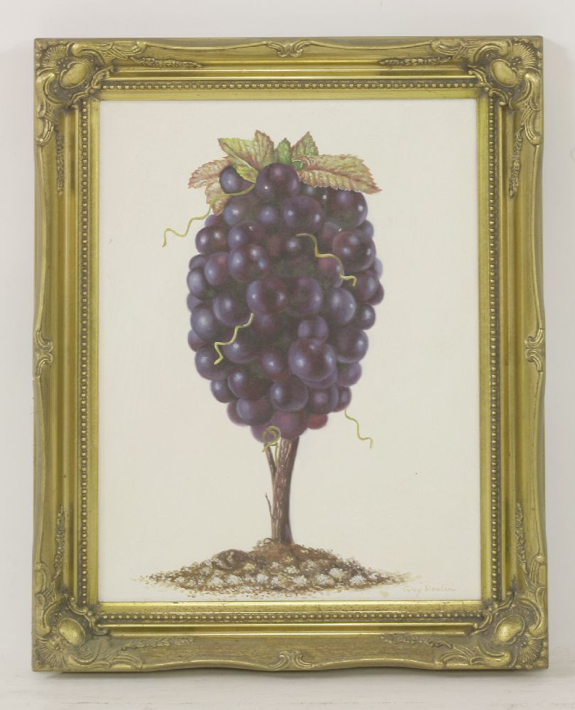 Guy Roulin'DEGUSTATION';'BUVEZ';CHAMPAGNE;A VINEFour, all signed, oil on canvas (4)50 x 40cm, 29 x - Image 8 of 8