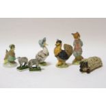 Three Beswick Beatrix Potter figures, and other similar