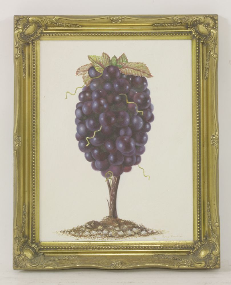 Guy Roulin'DEGUSTATION';'BUVEZ';CHAMPAGNE;A VINEFour, all signed, oil on canvas (4)50 x 40cm, 29 x - Image 7 of 8