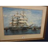 George Wiseman (b. 1905) SHIP 'STAR OF INDIA' signed watercolour