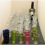 A collection of mixed glassware