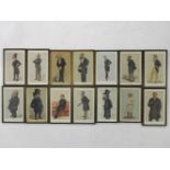 Fourteen various Vanity Fair prints, including Statesmen, Men of the Day, framed