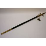 A Spencer & Co dress sword, with gilt metal handle and mounts to the leather scabbard, length of