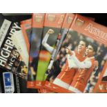 A quantity of Arsenal football Club programmes, dating from 1970s-2000s (2 boxes)