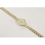 A 9ct gold ladies Camy Incabloc mechanical watch, with later 9ct gold bracelet,11.05g