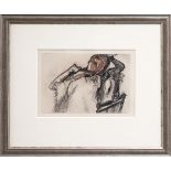 After Edgar Degas (French, 1834-1917)UNTITLED (SEATED GIRL)Copper etching printed in colours,