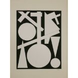 *Auguste Herbin (French, 1882-1960)LA FIN (THE END)Screenprint, c.1960, stamp signed and numbered