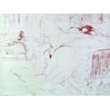 After Henri de Toulouse-Lautrec (French, 1864-1901)FEMME COUCHÉE;LASSITUDETwo lithographs printed in