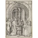 Albrecht Dürer (German, 1471-1528)THE BETROTHAL OF THE VIRGIN (HOLLSTEIN; MEDER 194) Woodcut, c.