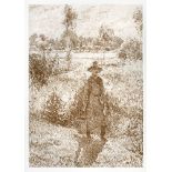 Camille Pissarro (Danish/French, 1830-1903)LE JARDINIERLithograph, c.1900, plate 16 from the