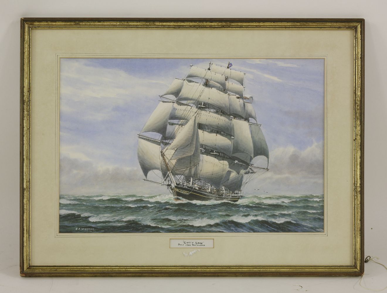 *George Wiseman (c.1906-1986) 'CUTTY SARK' Signed l.l., watercolour36 x 54cm*Artist's Resale Right - Bild 2 aus 4