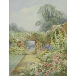 *Theresa Sylvester Stannard (1898-1947)'BEDFORDSHIRE GARDEN', 1920Signed l.l., watercolour25 x 17.
