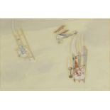 William Earl Johns (1893-1968)'TRIPEHOUNDS'Indistinctly signed and inscribed l.r., watercolour and