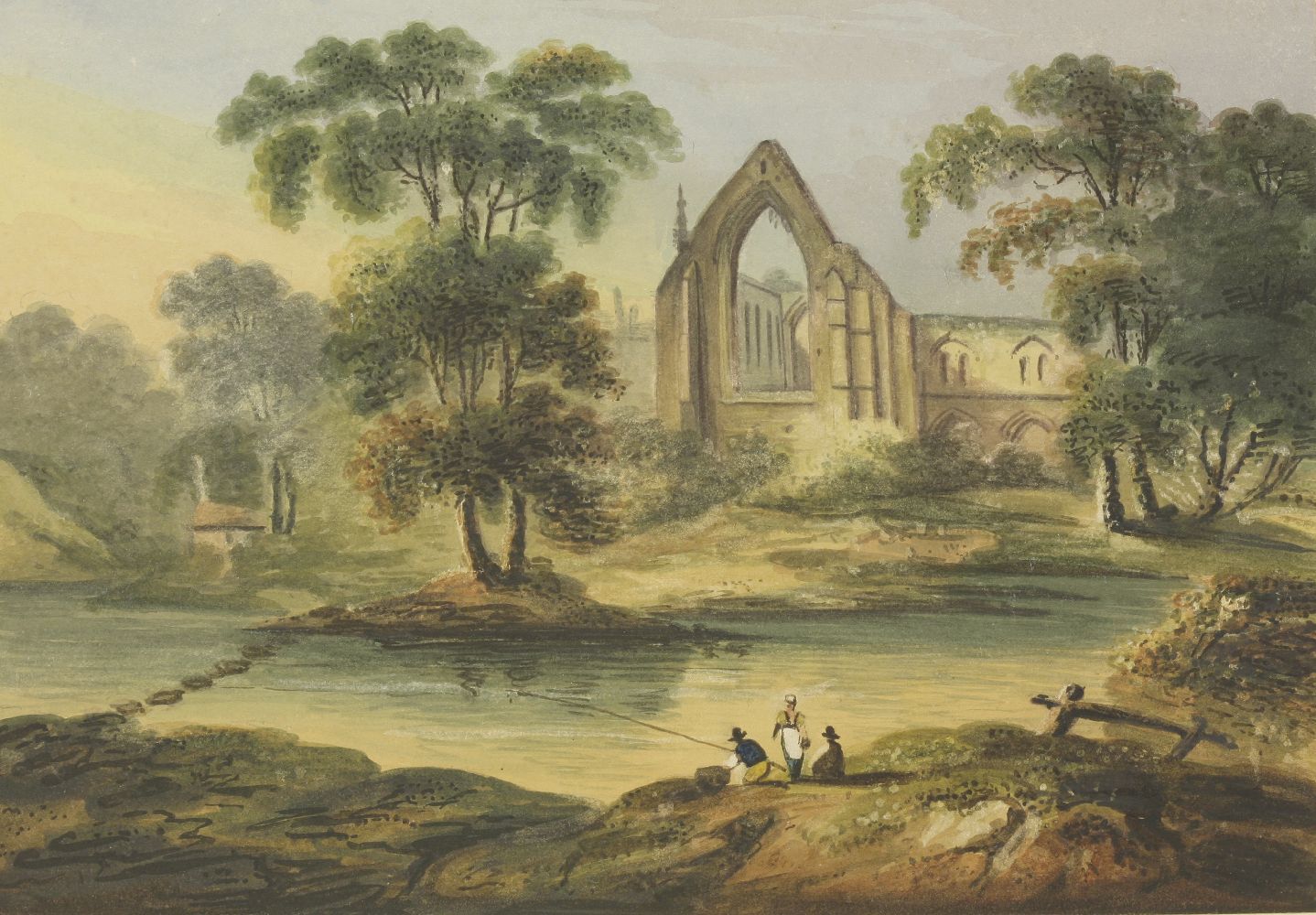 English School, early 19th century'AYSGILL FORCE, WENSLEYDALE, YORKSHIRE';'BOLTON PRIORY, - Bild 12 aus 19