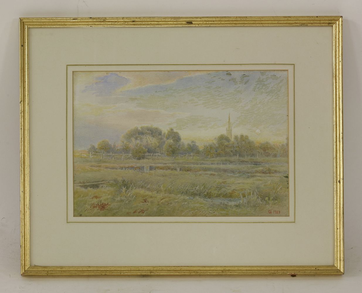 Harry Goodwin (fl.1887-1925)SALISBURYSigned with monogram and dated 1923 l.r., watercolour24 x 34. - Bild 2 aus 4