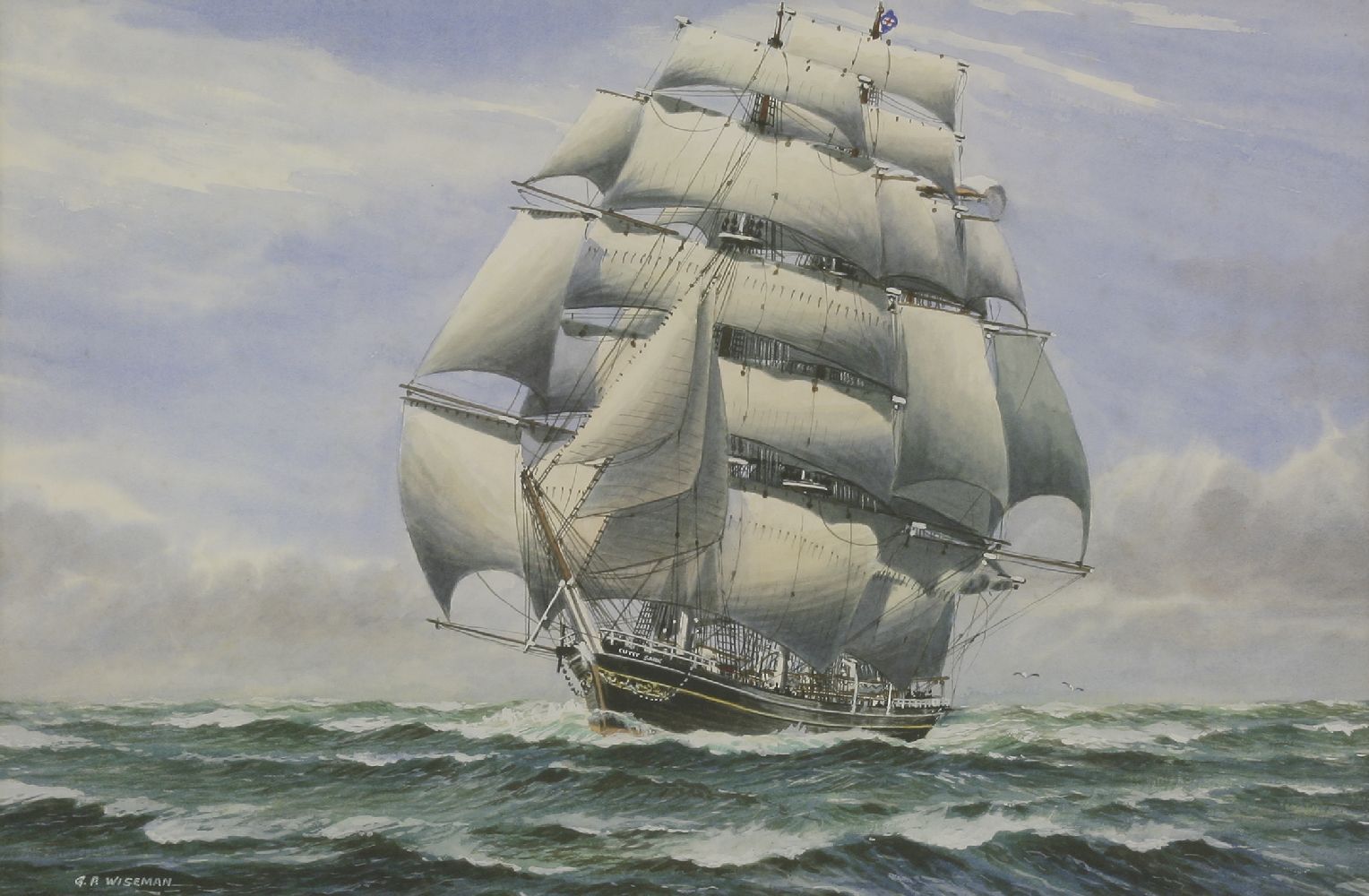 *George Wiseman (c.1906-1986) 'CUTTY SARK' Signed l.l., watercolour36 x 54cm*Artist's Resale Right