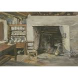 *R M Patterson (Irish, 20th century)'A COTTAGE KITCHEN, COUNTY MAYO'Signed and dated 1930 l.l.,
