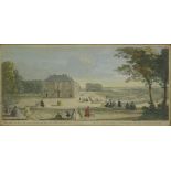 John Tinney, after Jacques Rigaud (1680-1754)'THE DOMES IN THE GARDEN OF VERSAILLES';'A VIEW OF YE