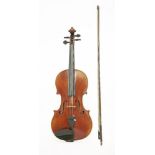 A violin by Jules Dubois,labelled 'Jules Dubois, Saint Vernon, Anno 1931', length of back 359mm,