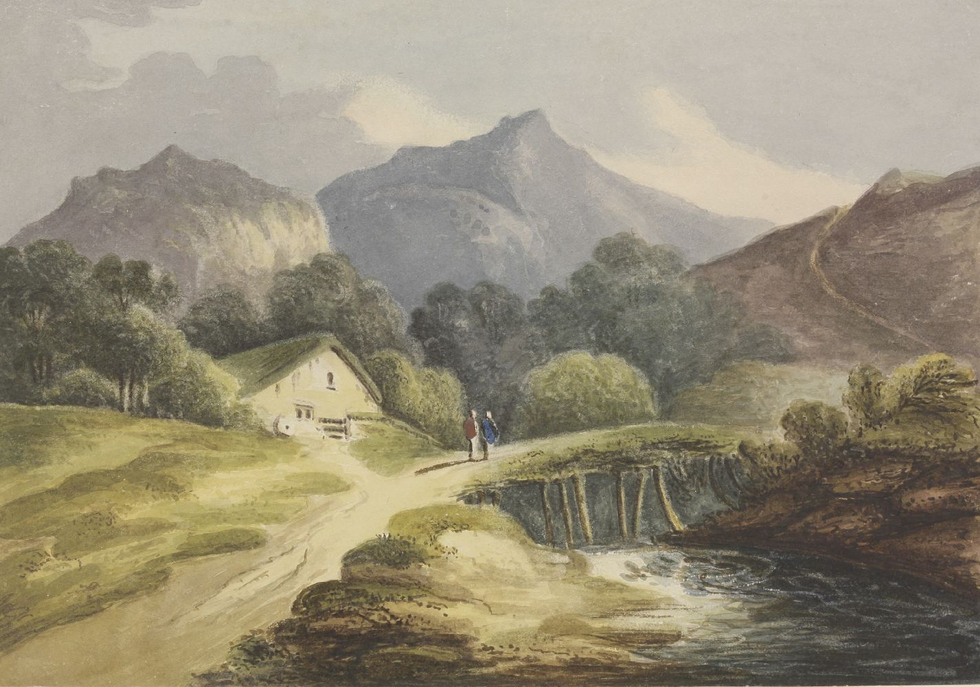 English School, early 19th century'AYSGILL FORCE, WENSLEYDALE, YORKSHIRE';'BOLTON PRIORY, - Bild 3 aus 19