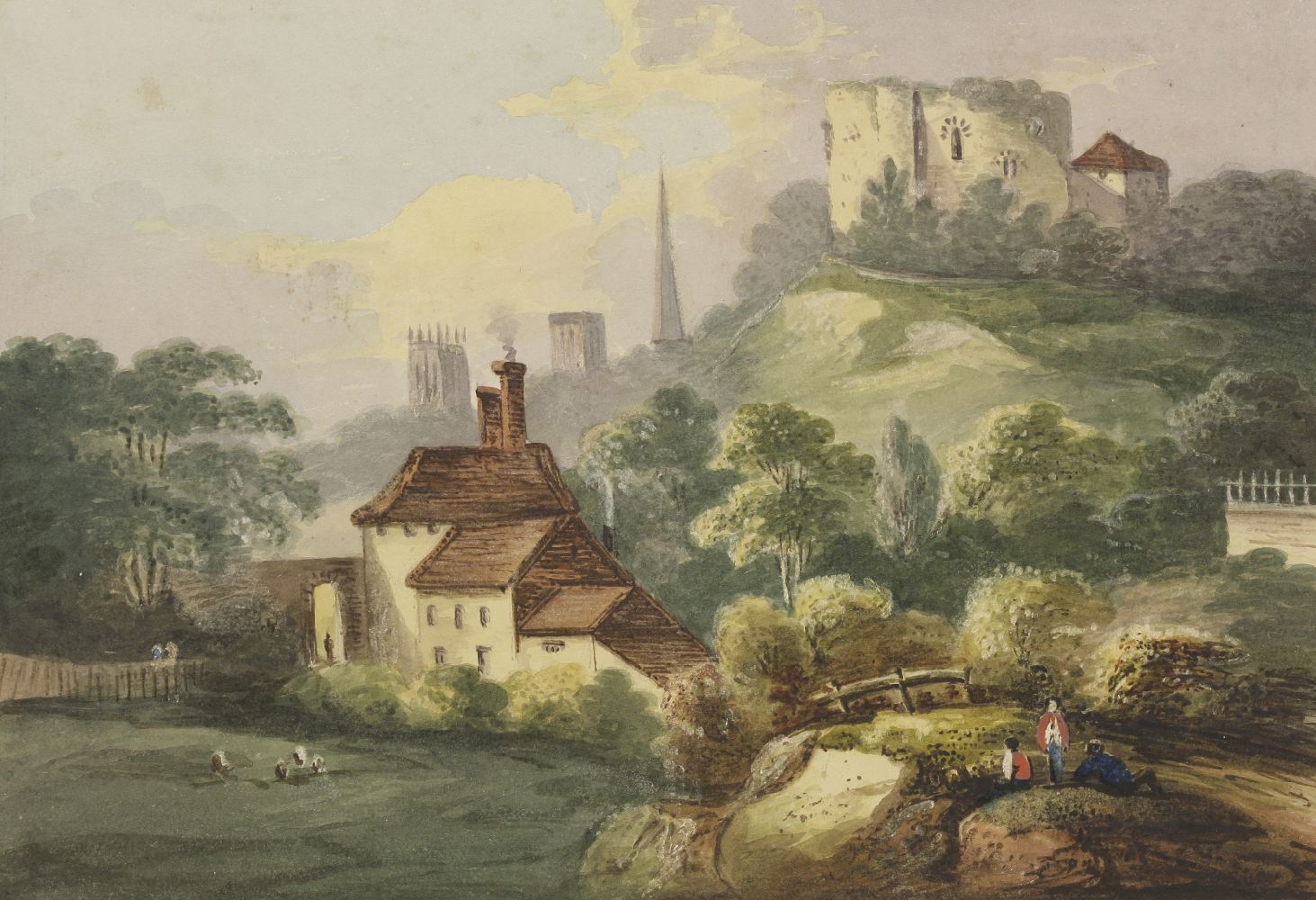 English School, early 19th century'AYSGILL FORCE, WENSLEYDALE, YORKSHIRE';'BOLTON PRIORY, - Bild 14 aus 19