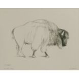 *Henry Moore OM CH (1898-1986)BISONEtching, 1981, signed and inscribed 'PLVII 58/65' in pencil, from