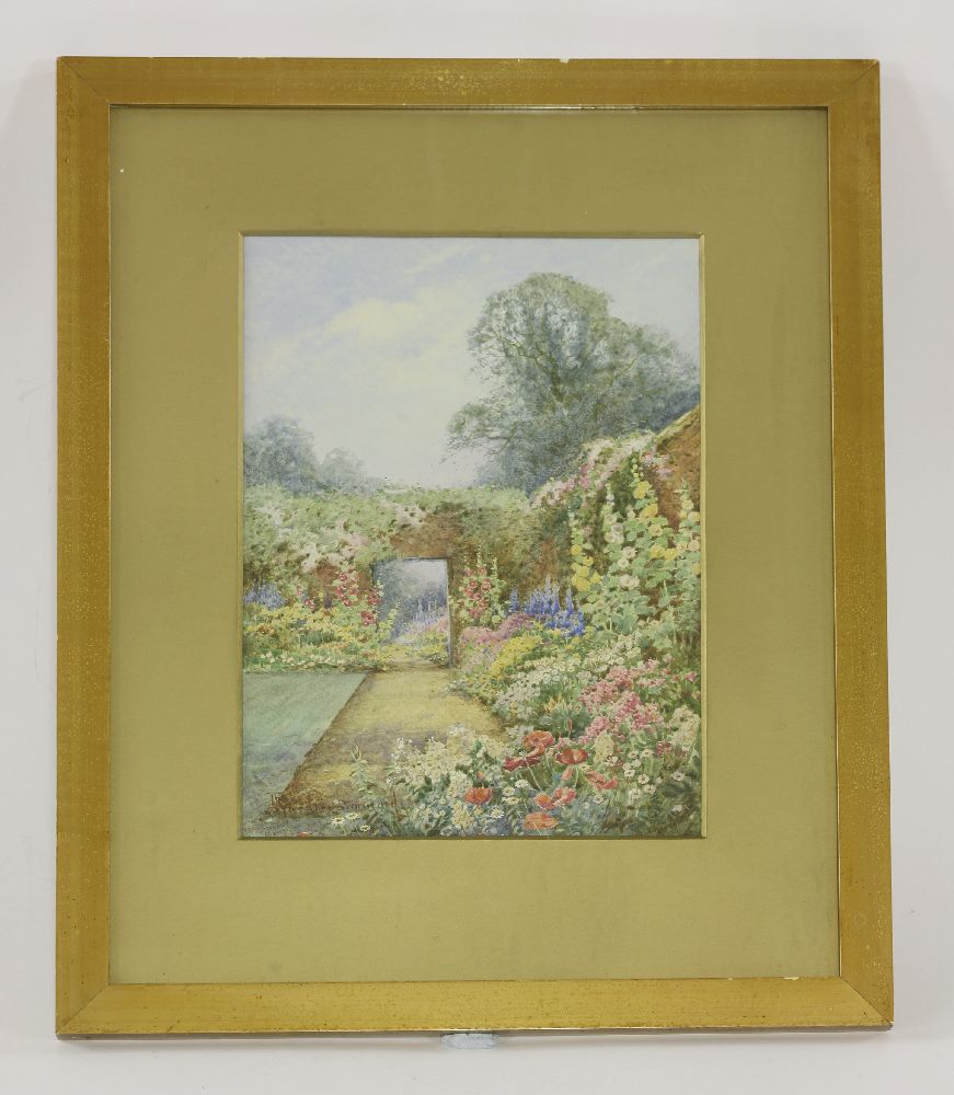 *Theresa Sylvester Stannard (1898-1947)'BEDFORDSHIRE GARDEN', 1920Signed l.l., watercolour25 x 17. - Bild 2 aus 4